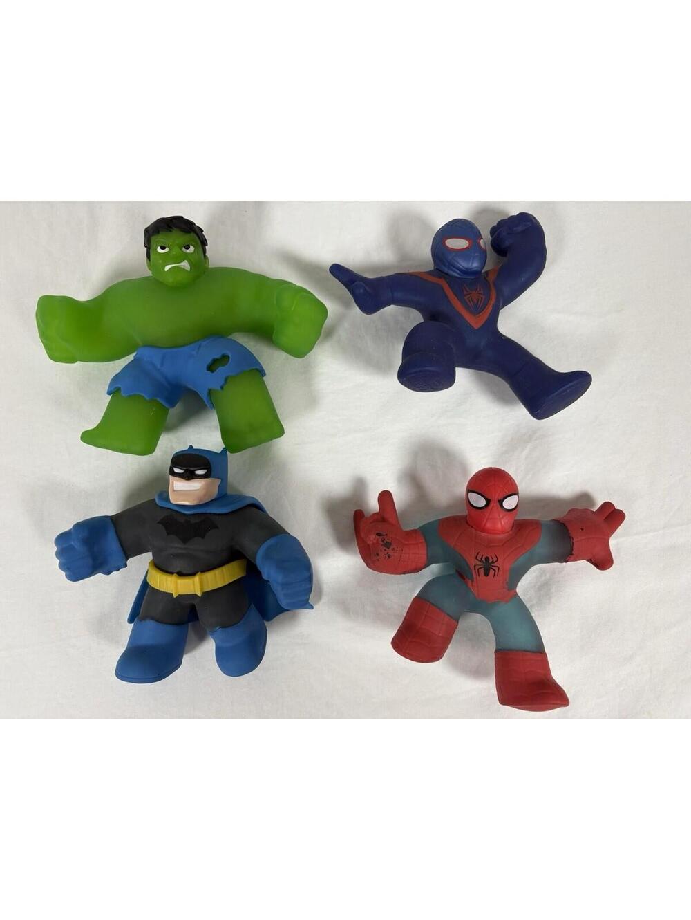 Heroes of Goo Jit Zu Spider-Man Flash and Batman action figures